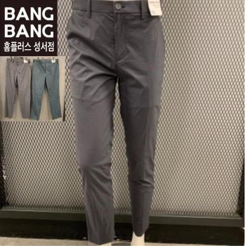 HC04 봄여름남성 테이퍼드스판 얇은 면바지 양옆 허리 밴딩 면 슬랙스 편 S13068771