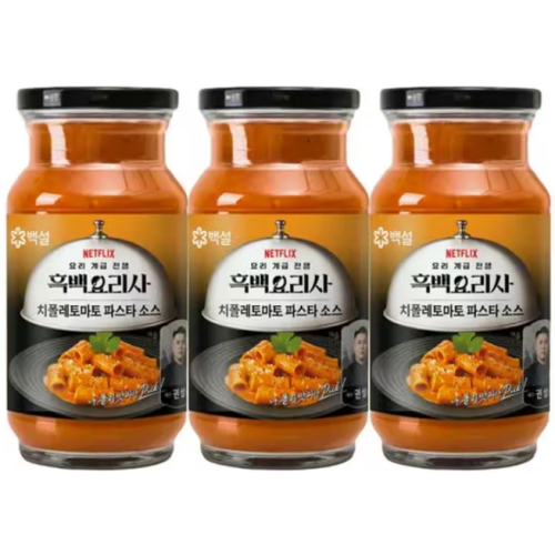 백설 흑백요리사 치폴레 토마토 파스타 소스 600g (3개)_이미지