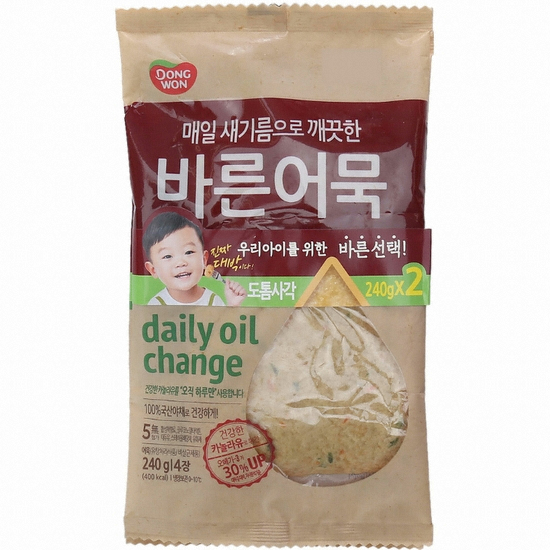 동원F&B 바른어묵 도톰사각 240g (2개)_이미지