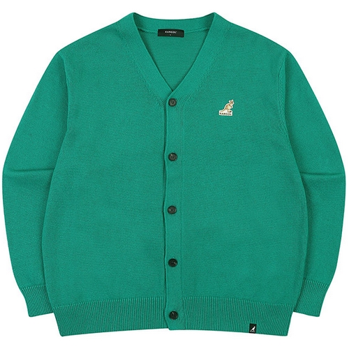 캉골 로고 패치 가디건 1879 (그린)_이미지