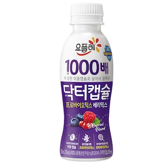 빙그레 <b>요플레</b> 닥터캡슐 1000배 프로바이오틱스 베리믹스 130ml