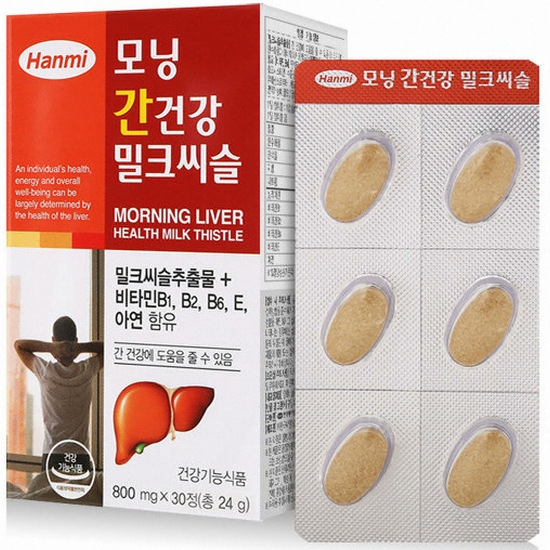 한미헬스케어 모닝 간건강 밀크씨슬 30정 (1개)_이미지