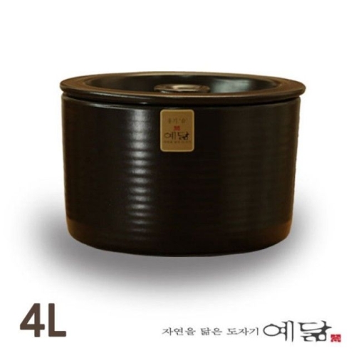 현관 소금 항아리 옹기 단지 4L 용량_이미지
