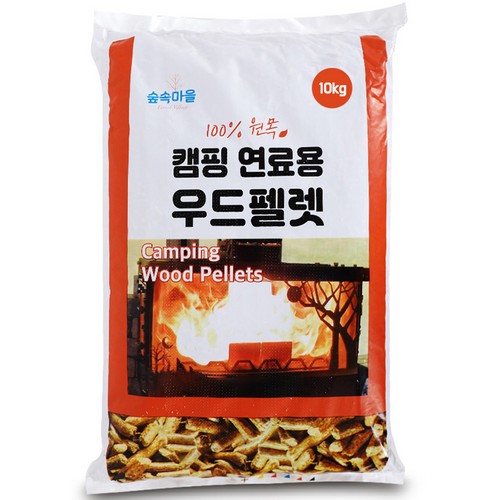 숲속마을 캠핑 연료용 우드펠렛 10kg