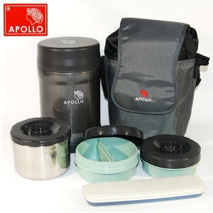아폴로 대용량 스텐보온도시락 보온밥통 수능도시락