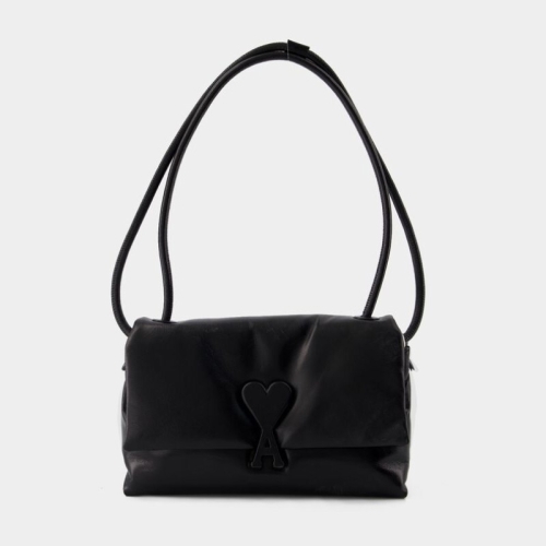 아미 부를레 부스 블랙 가죽 숄더 백 ULL163.AL0052-001 BLACK