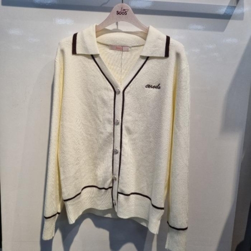 SOOS HC36 브이넥카라가디건 S254BKTA78_이미지