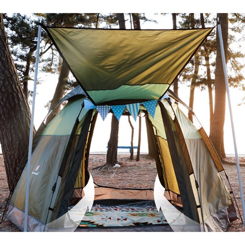 스위스마운틴 헥사돔 원터치 텐트 5인용 블랙_이미지