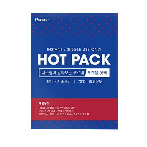 제이케이엠 푸르내 프리미엄 포켓용 핫팩 100g (100개)_이미지