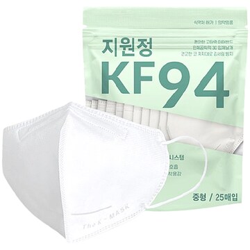 노아리테일 지원정 KF94 중형 25매입 (25매)
