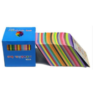 한성피앤씨 색지청 20색 단면색종이 7.5cm (1000매)