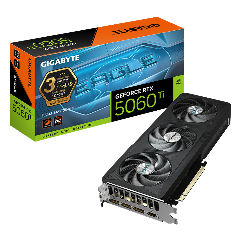 지포스 RTX 5060 Ti EAGLE MAX OC D7 16GB 제이씨현