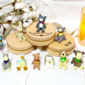 티쓰맘아트 댕댕이 / 각인 원목 유치 치아 이빨 배냇머리 탯줄 첫니 보관함 출산 돌잔치 영유아 선물