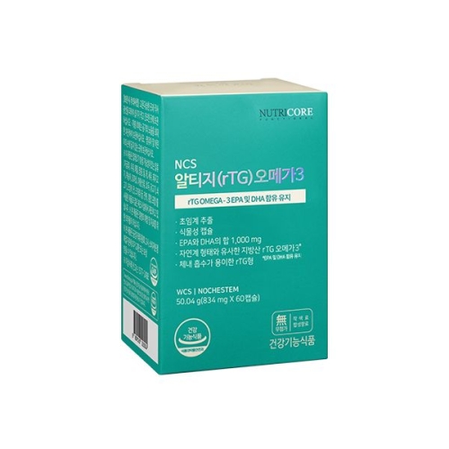 NCS 알티지 오메가3 834mg 60캡슐
