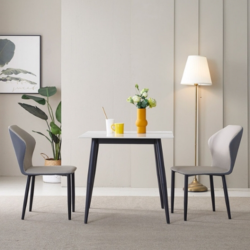 인터데코 관리가 편한 세라믹 식탁 800 (투톤의자2개)