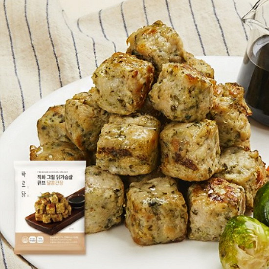 메디쿼터스 바르닭 직화 그릴 닭가슴살 큐브 달콤간장 100g (5개)