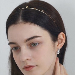 하스  Pearl beads jewelry headband_BF058
