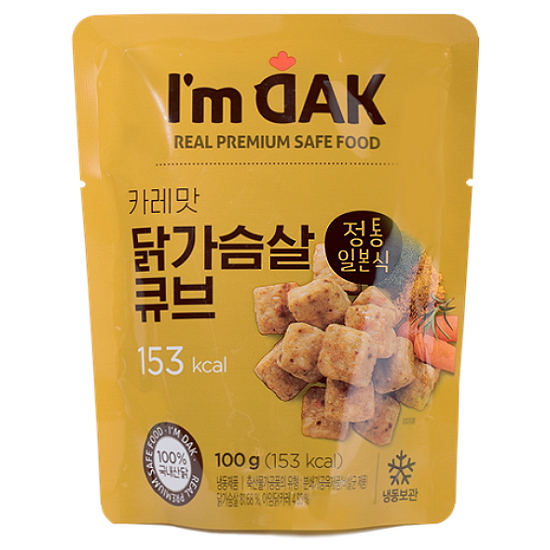 와이즈유엑스글로벌 아임닭 카레맛 닭가슴살 큐브 정통일본식 100g (6개)_이미지