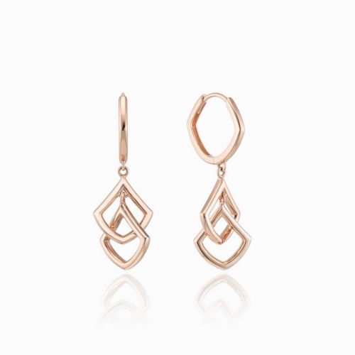 로이드 주얼리 블루밍 오라클 드롭 14K 원터치 링 귀걸이 LOSP3009G.LTCW