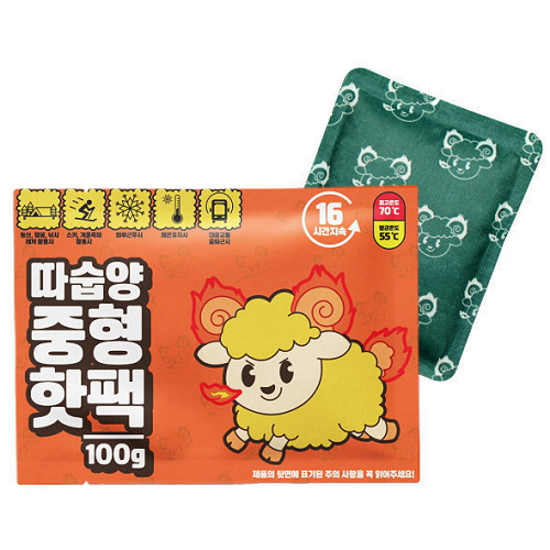 따숩양 중형 핫팩 100g (60개)