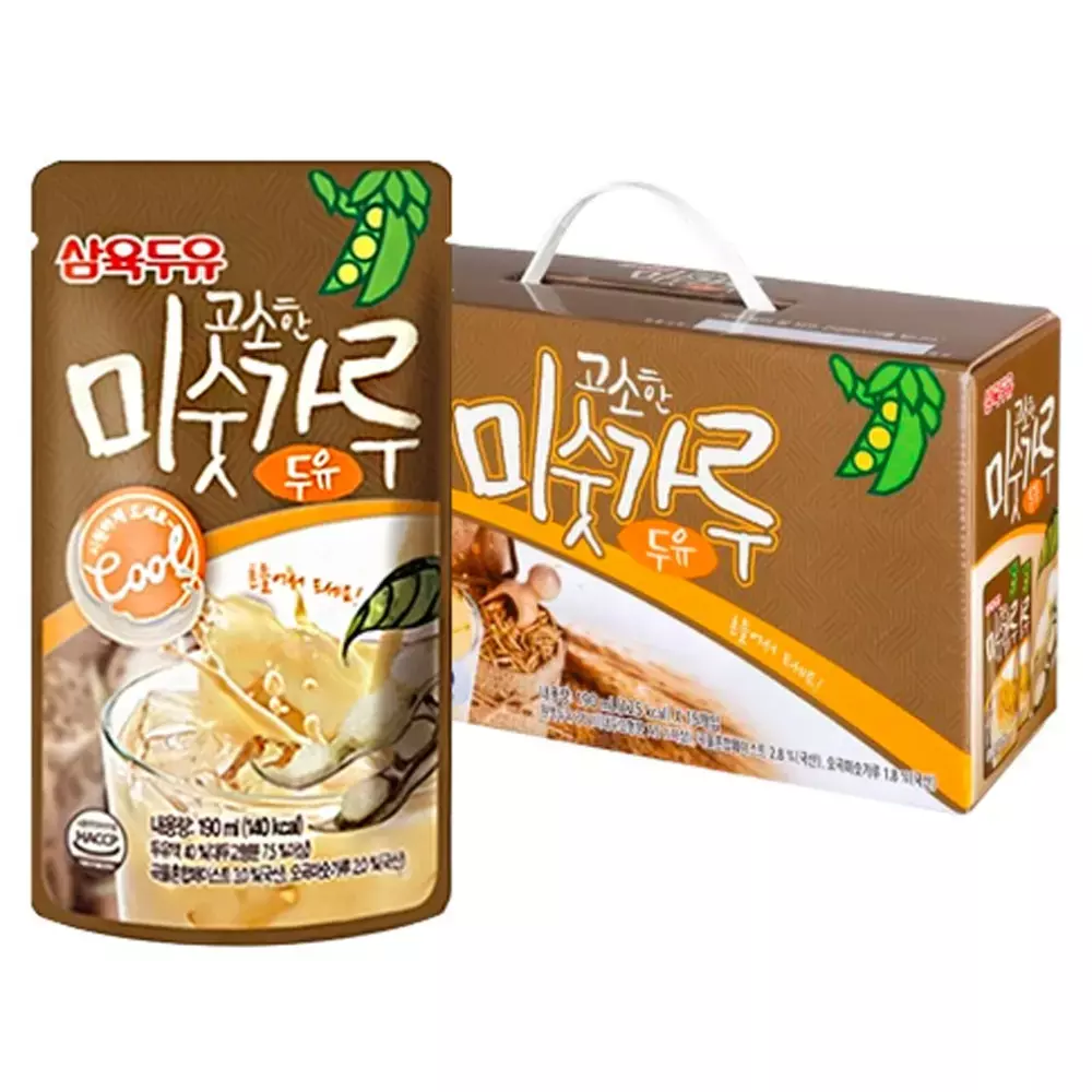삼육식품 고소한 미숫가루 두유 파우치 190ml (60개)_이미지
