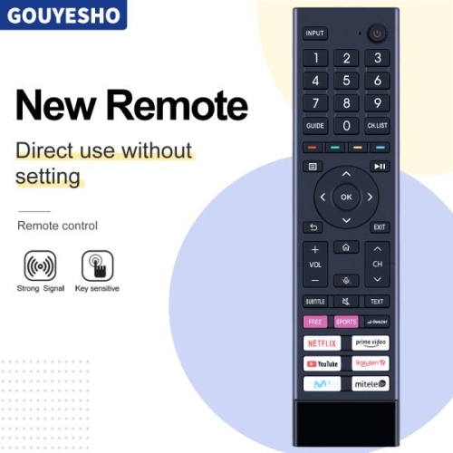 스마트 Hisense TV용 리모컨 ERF3D80H 0012 음성