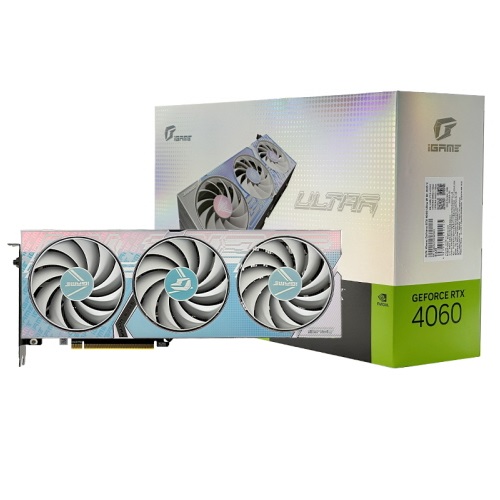 COLORFUL iGame 지포스 RTX 4060 ULTRA OC D6 8GB White