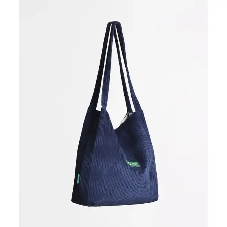 그린스터프 숄더백 무심한듯 박시한 쇼퍼백 53 클레식 코듀로이 골덴 navy 182998_이미지