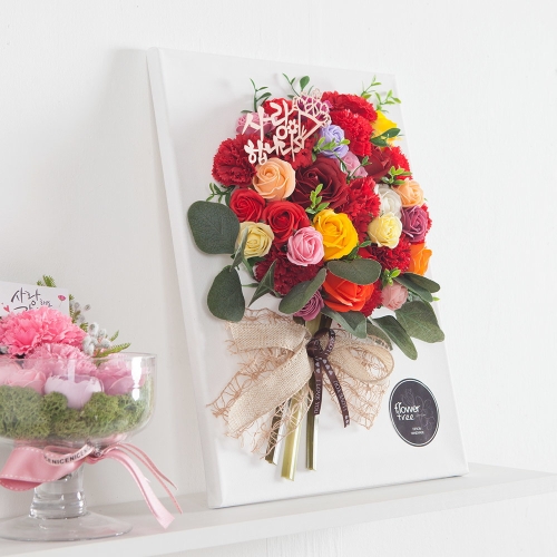 다발카네이션액자set P6 조화 FMFUFT