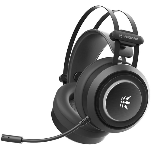 마이크로닉스 WIZMAX W301 7.1채널 RGB 게이밍 헤드셋 (블랙)
