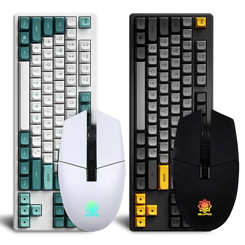 몬스타 가츠 X187 다크나이트 스웩3050 키보드 마우스 세트 [블랙]