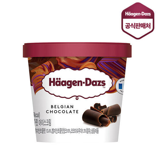 하겐다즈 벨지안 초콜릿 미니컵 아이스크림 100ml (1개)_이미지
