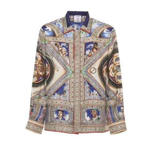 카사블랑카 셔츠 MSS26SH00601 PLAFOND ORNE DE MUSIQUE MultiCo_이미지