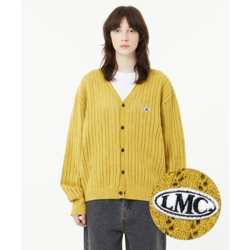 엘엠씨(LMC) LMC OVAL MESH KNIT CARDIGAN olive 0LM23SCD103OLV 404584_이미지
