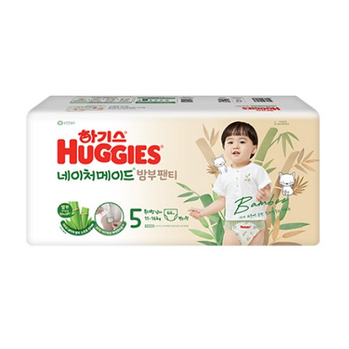 하기스 2024 네이처메이드 밤부 팬티형 5단계-남아용 (88매)_이미지
