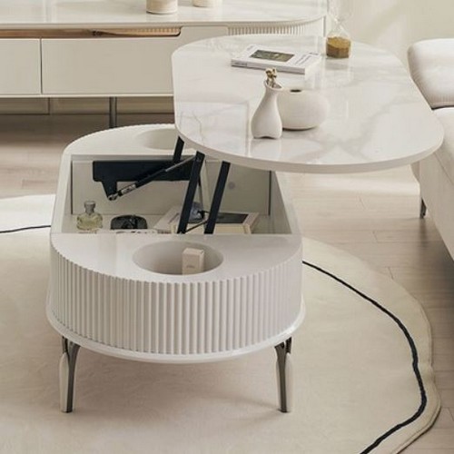 조안 라운드 템바보드 리프트업 테이블 1200