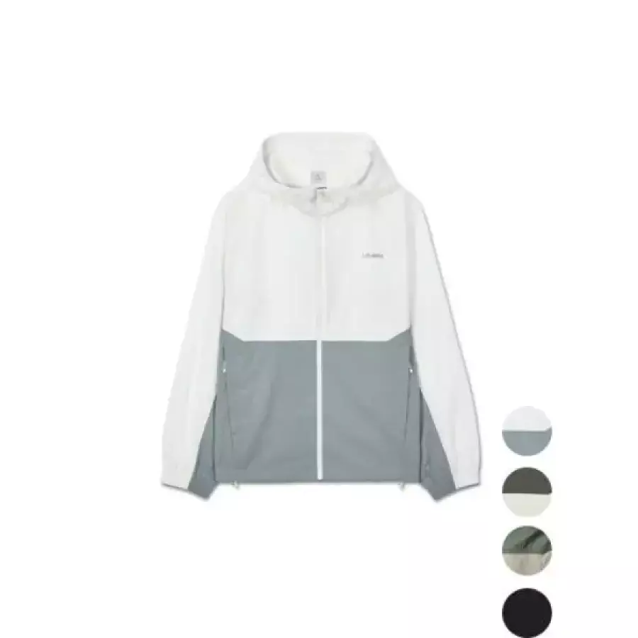 알래스카 남자 봄여름 나일론 배색 바람막이 윈드브레이커 -PA2JGJ1430
