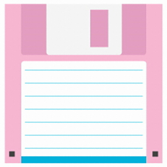 모노라이크 메모지 7080 플로피 디스크 (Pink)