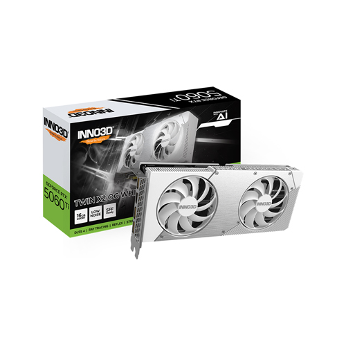 INNO3D ������ RTX 5060 Ti OC D7 16GB TWIN X2 WHITE