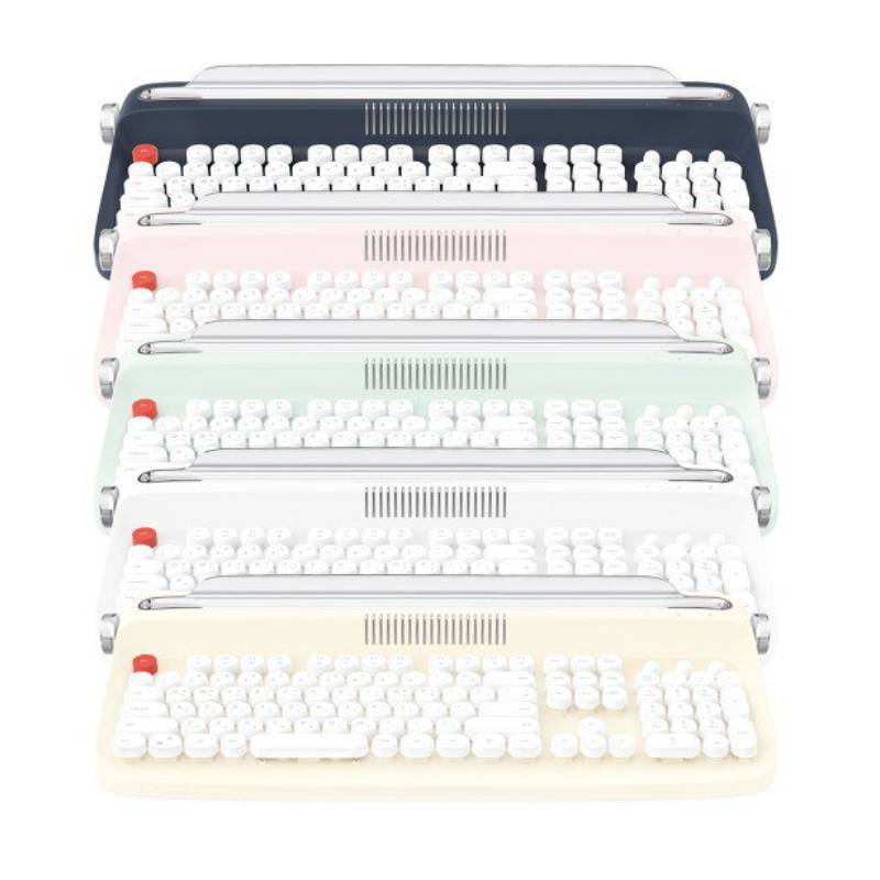 Actto B503 레트로 블루투스 키보드 (핑크)