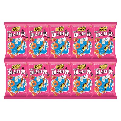 롯데제과 치토스 돌아온 체스터쿵 새콤달콤 딸기맛 55g (10개)