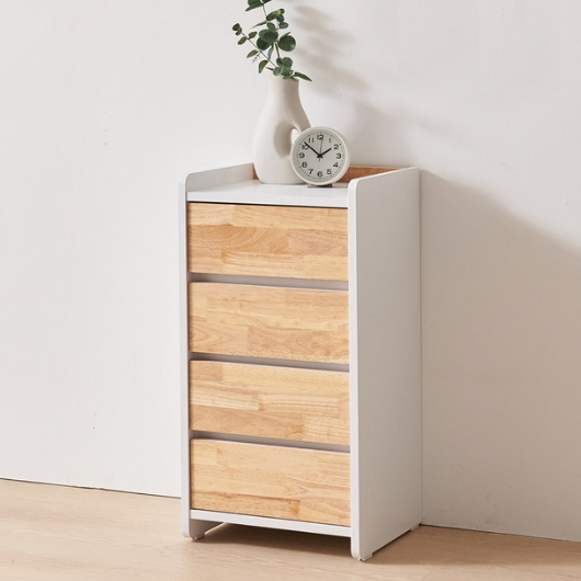 노하우 베토네추럴 4단 협탁 서랍장 400_이미지