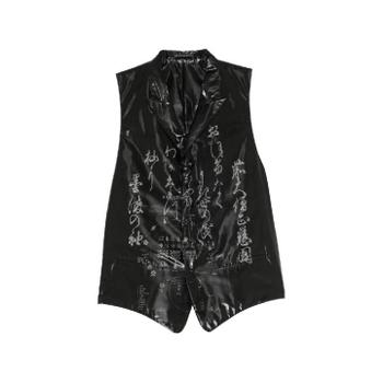 요지야마모토 지엔 히라가나 프린트 투명 베스트 HLV10939 TP4590666_이미지
