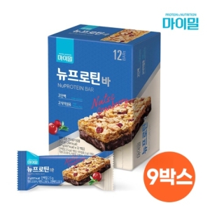 대상웰라이프 마이밀 뉴프로틴 바 252g (21gx12개) (9개)_이미지