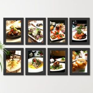 iw428-맛있는음식의유혹_양식_액자세트