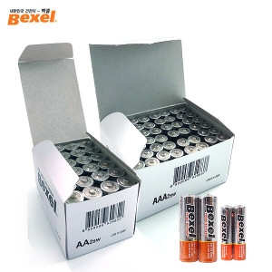 벡셀 알카라인 1.5V건전지 AA 24알 1팩 + AAA 48알 1팩 국산건전지_이미지