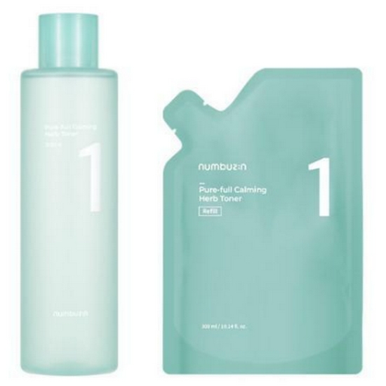 넘버즈인 1번 진정 맑게담은 청초토너 300ml (1개+리필1개)_이미지