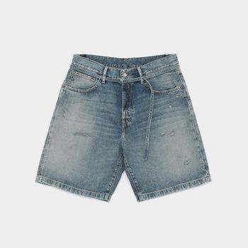 아크네스튜디오 패치로고 워싱 디스 남성 반바지 154127940