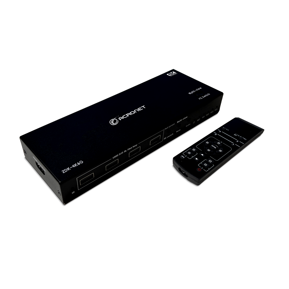 대진아이티 ACRONET ZDK-4K6G 4:1 HDMI 멀티뷰 KVM 스위치