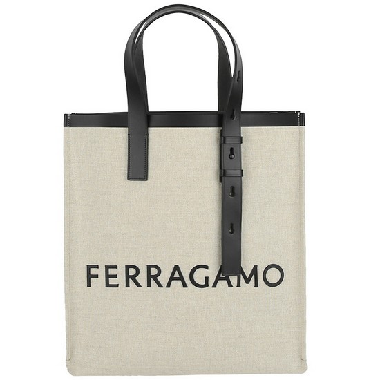 페라가모 로고 캔버스 토트백 24 1297 0764870_이미지